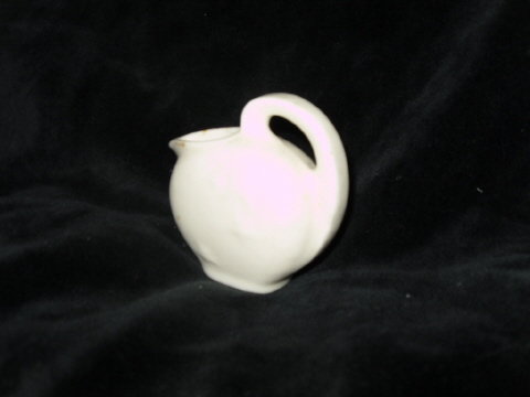Vintage Miniature White Star Pottery Pitcher