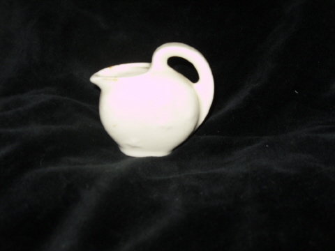 Vintage Miniature White Star Pottery Pitcher