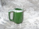 Vintage Miniature Green Pottery Pitcher