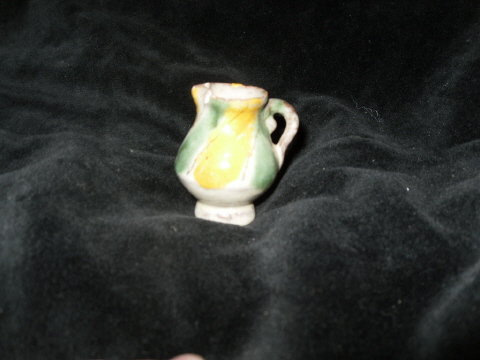 Vintage Miniature Redware Pottery Pitcher