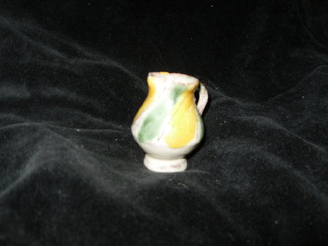 Vintage Miniature Redware Pottery Pitcher