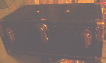 Vintage Metal Travel Trunk