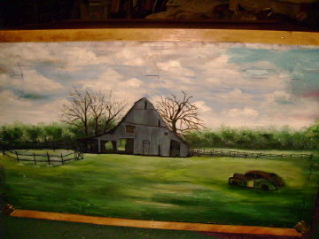 Vintage Hand Painted Steamer Trunk **LOOK**