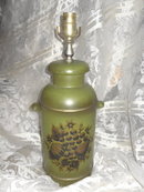 Vintage Milk Can Table Lamp