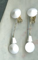 Vintage Lewis Segal Double Rivoli Dangle Earrings