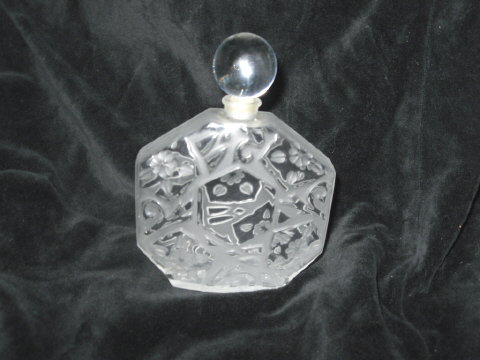 Lalique ? J.C. Brosseau Crystal Perfume Bottle **Large**