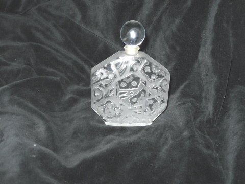 Lalique ? J.C. Brosseau Crystal Perfume Bottle **Large**