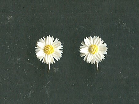 Vintage 12 kt Gold Fill Flower Earrings