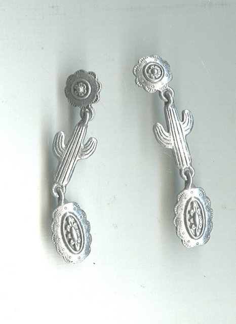 J.J. Silver Southwestern Earrings