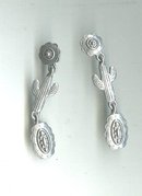 J.J. Silver Southwestern Earrings