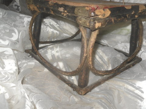 Vintage Rustic Twig Foot Stool