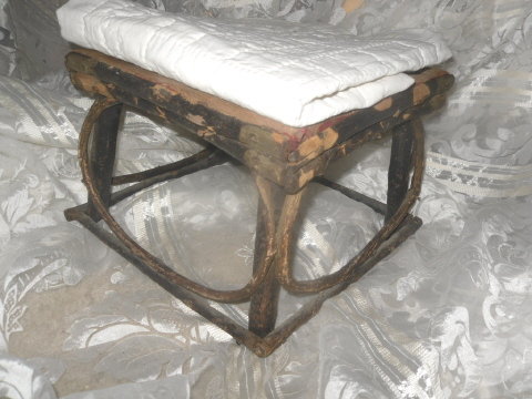 Vintage Rustic Twig Foot Stool