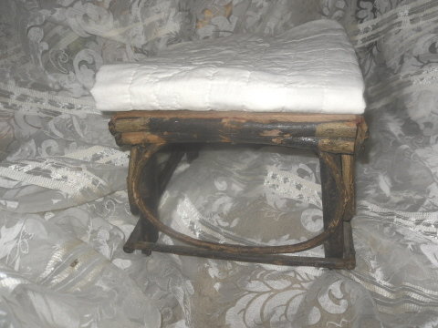 Vintage Rustic Twig Foot Stool