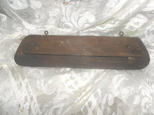 Antique Rustic Wooden Towel Holder