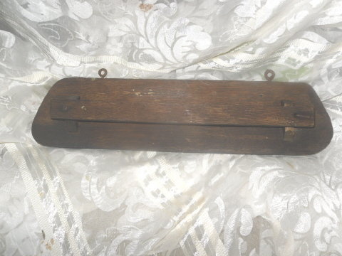 Antique Rustic Wooden Towel Holder