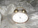 Vintage Pink Elgin Double Bell Alarm Clock