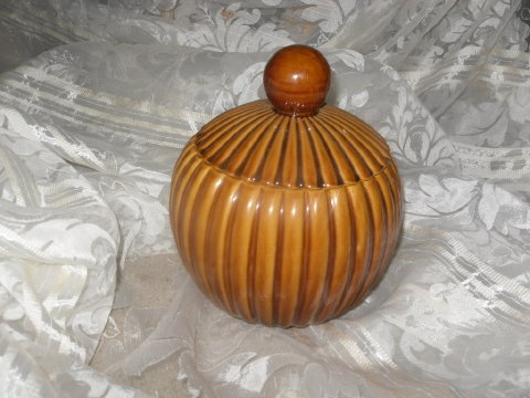 Vintage RETRO Round Cookie Jar