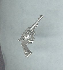Vintage Sterling Silver Gun Tie Tack