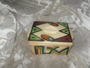 Vintage Abstract Design Pottery Box
