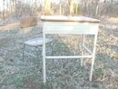 Vintage Heywood Wakefield Chair & Desk Set