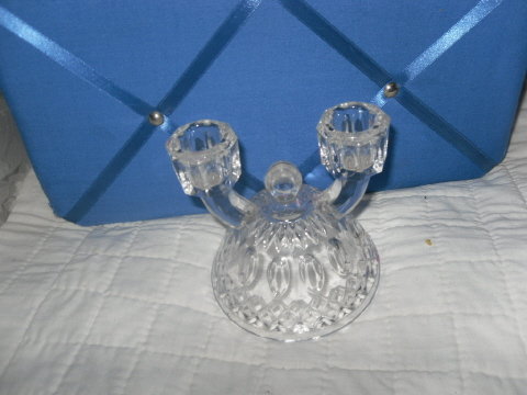 Vintage Crystal Double Candle Holder