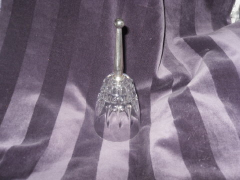 Vintage Crystal Bell w/Silver Stem