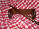 Vintage Wood Paper Towel Holder w/Wooden Rolling Pin