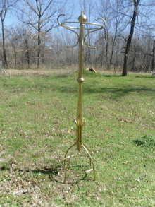 Vintage Brass Hat & Coat Rack