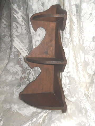 Vintage Wooden Corner Shelf