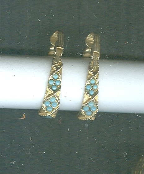 Vintage Florenza Hoop Earrings