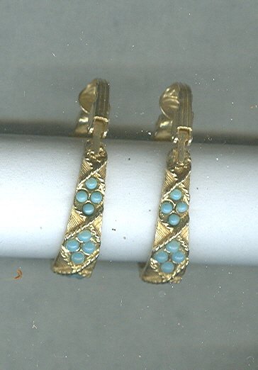 Vintage Florenza Hoop Earrings