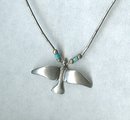 Vintage Sterling Silver Bird Necklace