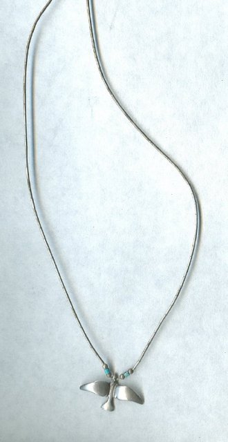 Vintage Sterling Silver Bird Necklace