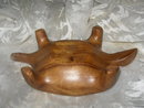 Vintage Hand Carved Wood Turtle Dish