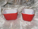 Vintage Red Pyrex Refrigerator Dish w/Lid