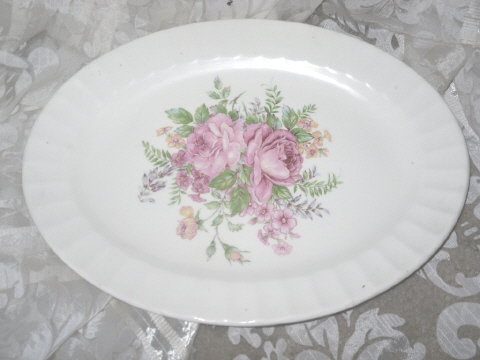 Vintage Edwin M Knowles Oval Platter