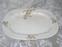 Vintage Edwin M Knowles Ivory Platter