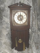 Vintage Wooden Case Wall Clock