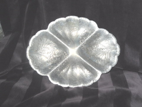 Vintage Aluminum Dish made by The Foreman Family Inc.