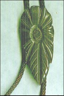 Vintage Carved Bakelite Bolo Tie