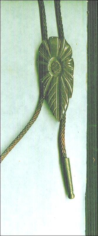 Vintage Carved Bakelite Bolo Tie