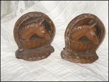Vintage Horse Bookends