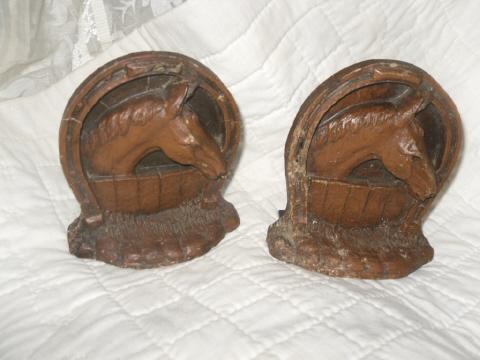 Vintage Horse Bookends