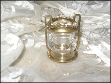 Vintage Jeweled Glass Toothpick Holder **LOOK**