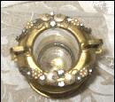 Vintage Jeweled Glass Toothpick Holder **LOOK**