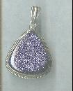 Sterling Silver & Purple Pendant