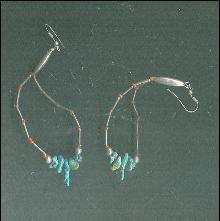 Sterling Silver & Turquoise Loop Earrings