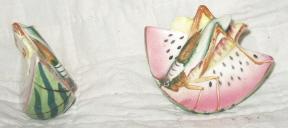 Vintage Art Pottery Salt & Pepper Shaker Set