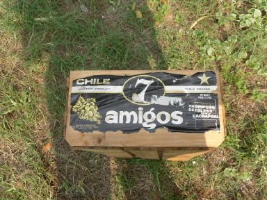 Vintage Wood Shipping Crate w/.Paper Label