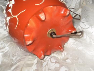 Vintage Glass w/Applied Decoration Table Lamp